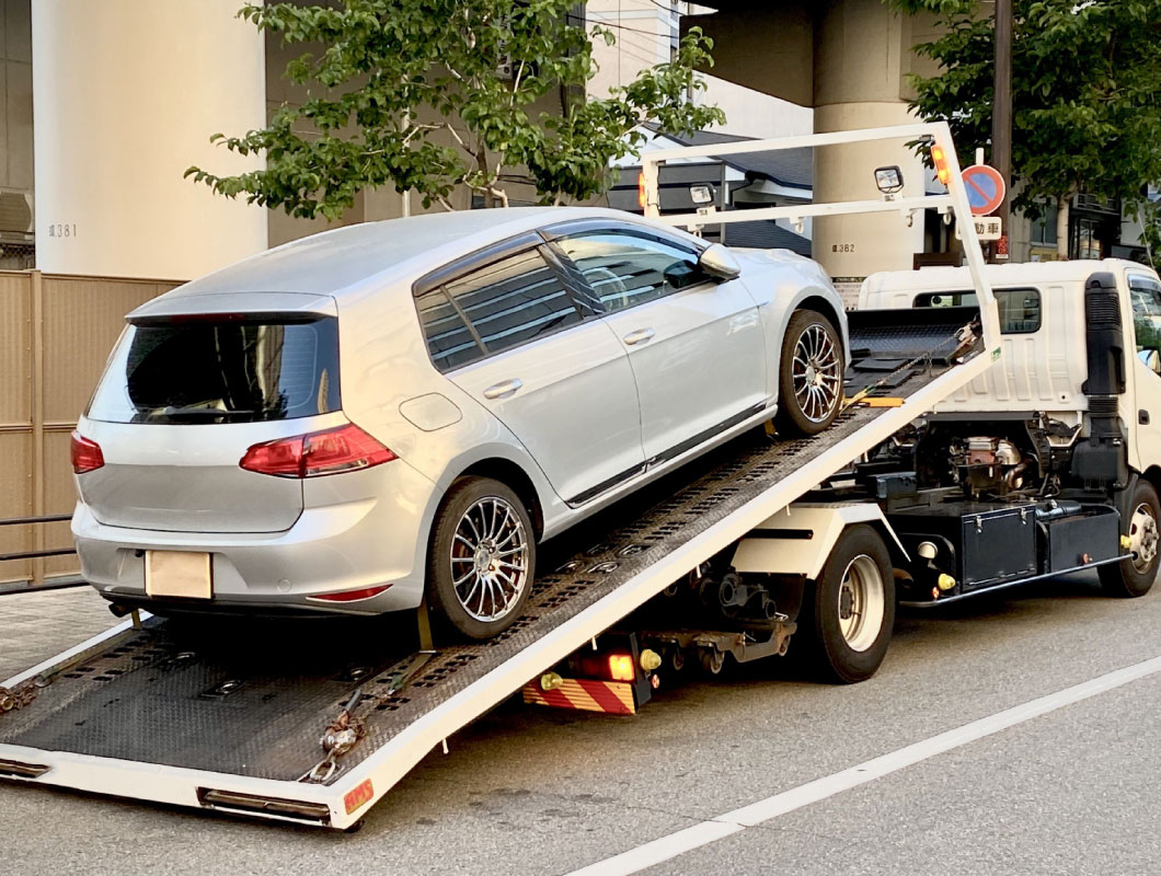 レッカー引取＆レンタカー